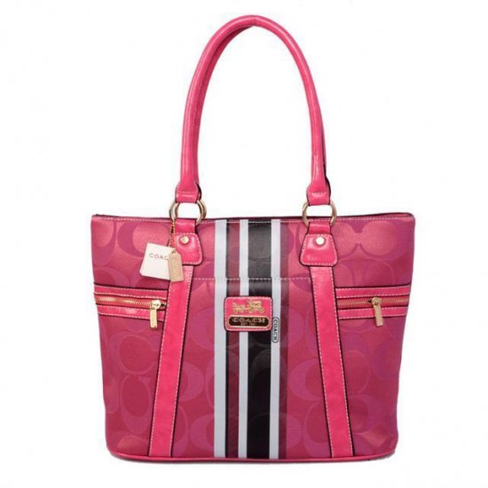 Coach Zip In Signature Medium Pink Totes BFJ Coach Zip In Signature Medium Pink Totes BFJ